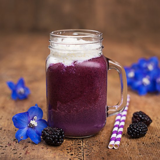 Blackberry coconut smoothie