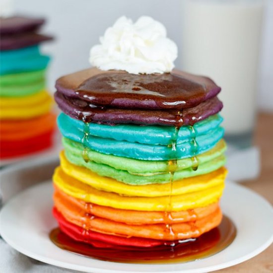 Rainbow Pancakes