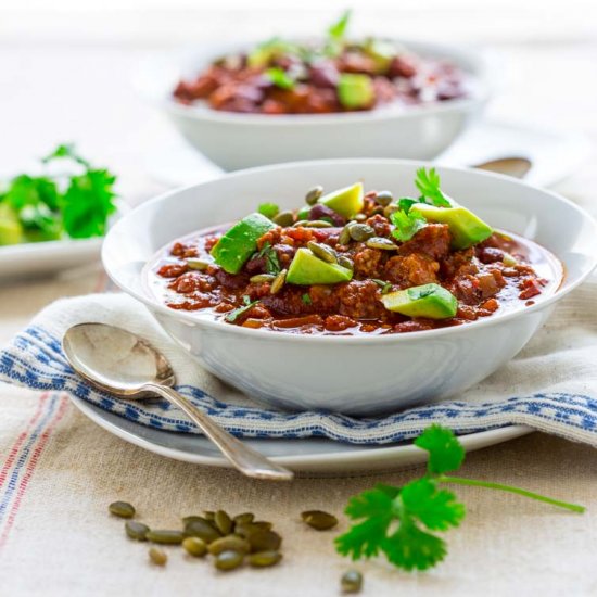 Smoky and Sweet Turkey Chili