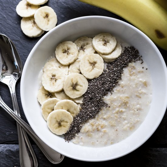 Porridge with Banana & Chia Seeds