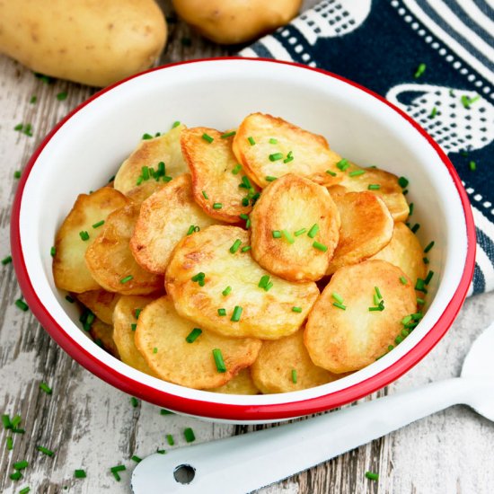 Pan fried potatoes