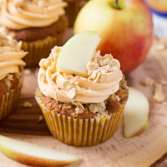 Apple Crumble Cupcakes