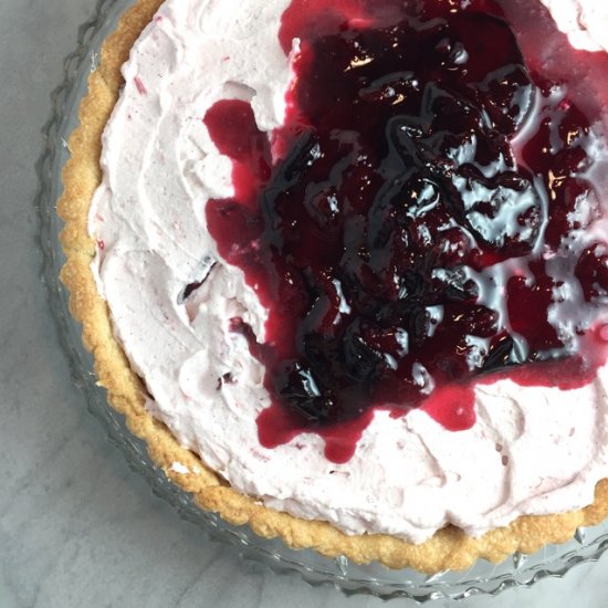 Plum & Cream Tart