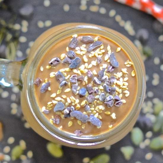 Chocolate Tahini Pumpkin Smoothie