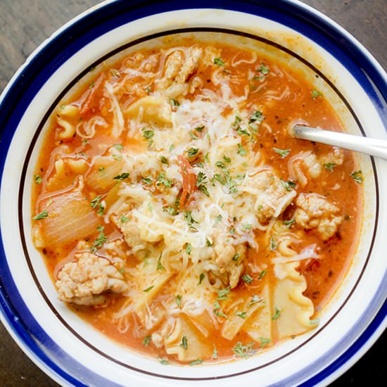 Lasagna Soup