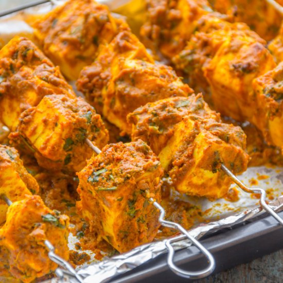 Garlicy Paneer Tikka