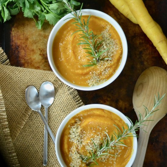 Kabocha Squash and Celeriac Soup