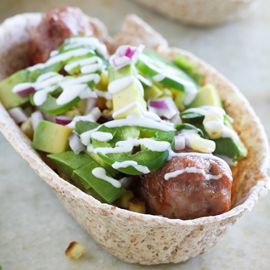 Tex-Mex Bratwurst Boats