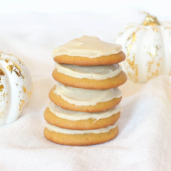 Pumpkin Cookies with Browned Butter