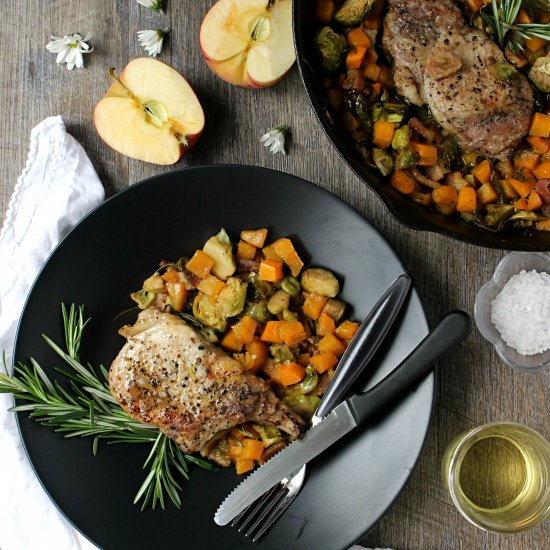 Easy Cider Braised Pork Chops