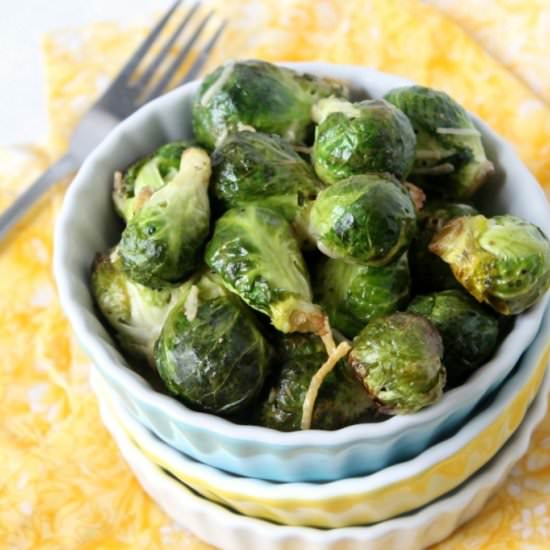 Roasted Parmesan Brussels Sprouts