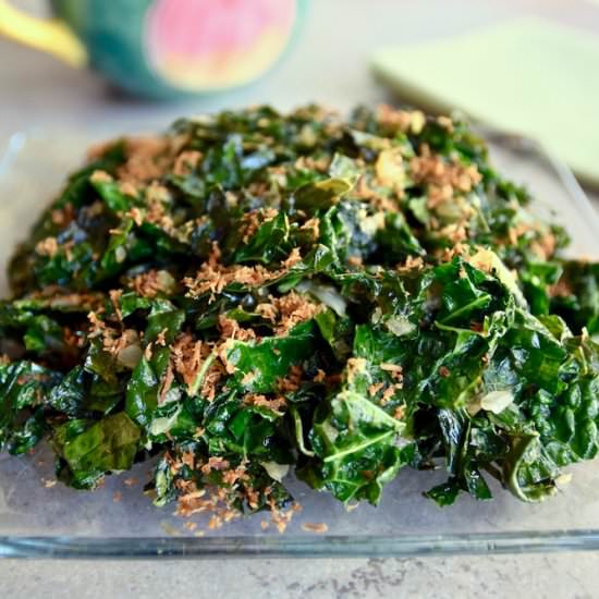 Sautéed coconut lime kale