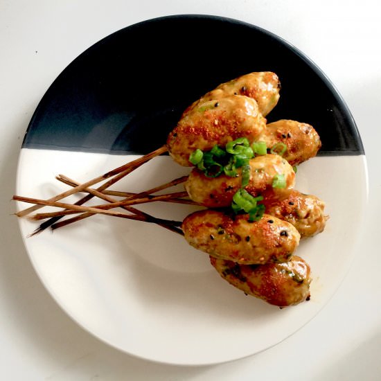 Tsukune, Japanese chicken meatballs