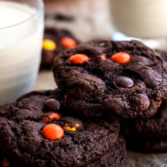 Reese’s Pieces Chocolate Cookies