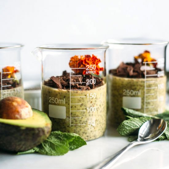 Avocado Mint Chia Pudding