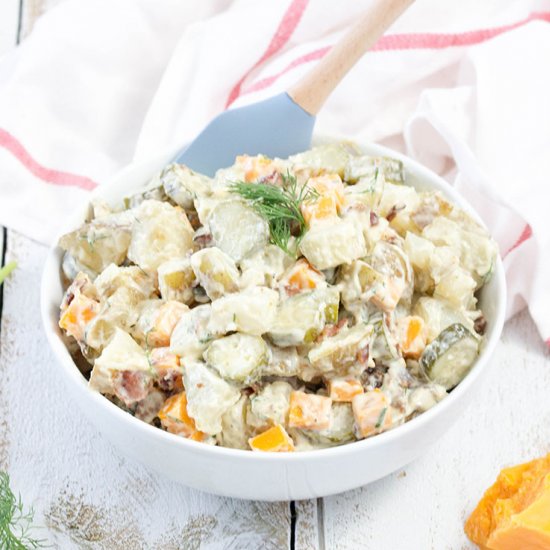 Dill Pickle and Bacon Potato Salad