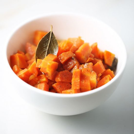 Sweet sauteed carrots