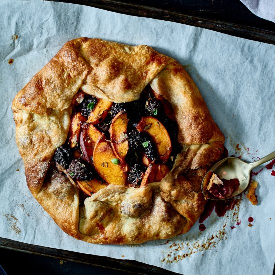 Blackberry-Peach Galette