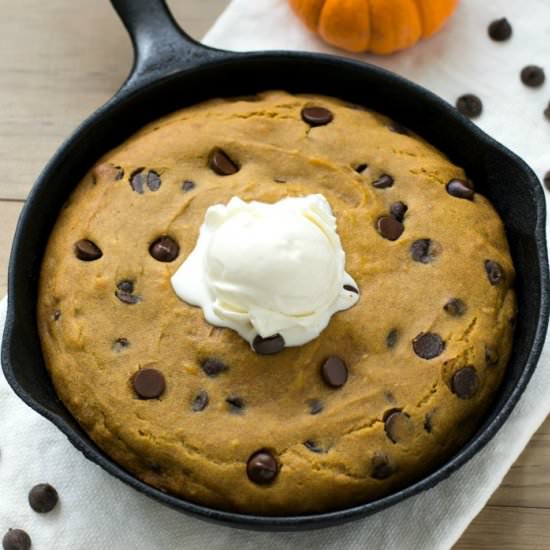 Pumpkin Skillet Cookie