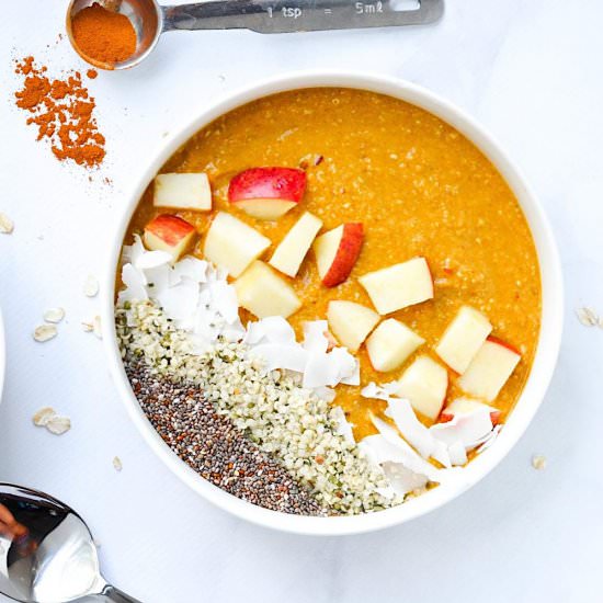 Pumpkin Apple Smoothie Bowl