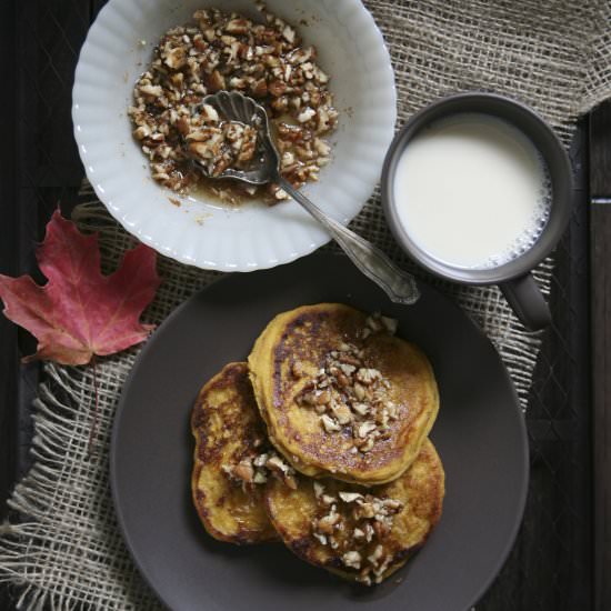 Pecan Pumpkin Pancakes