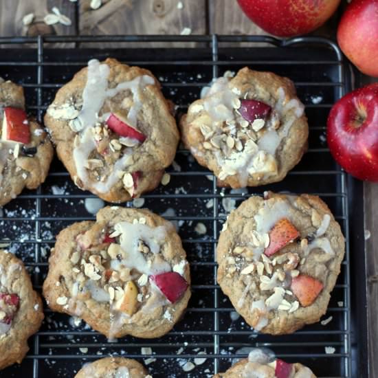 Sweet Glazed Apple Cookies