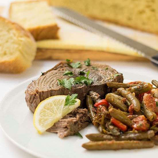 One Pan Baked Fish with Vegetables