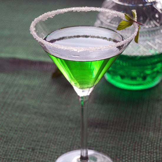 Home-Made Liqueur Crѐme de Menthe