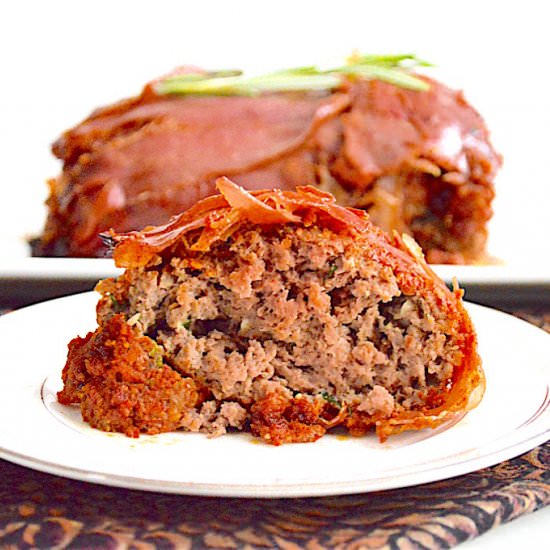 Prosciutto Wrapped Italian Meatloaf