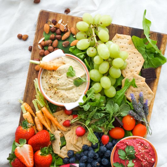 Vegetable Hummus Platter