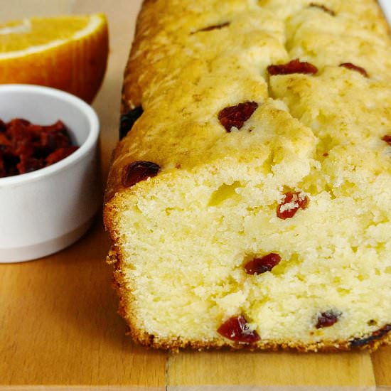 Orange and Cranberry Butter Cake