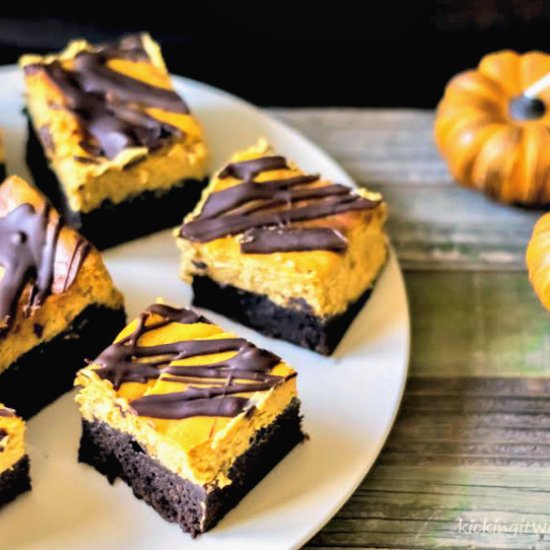 Pumpkin Cheesecake Brownies