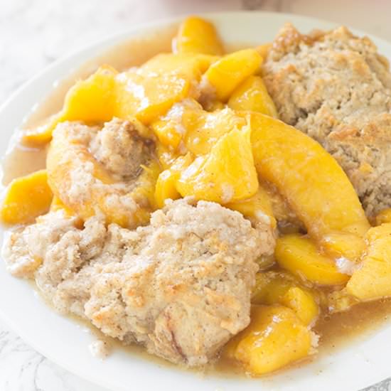 Skillet Peach Cobbler