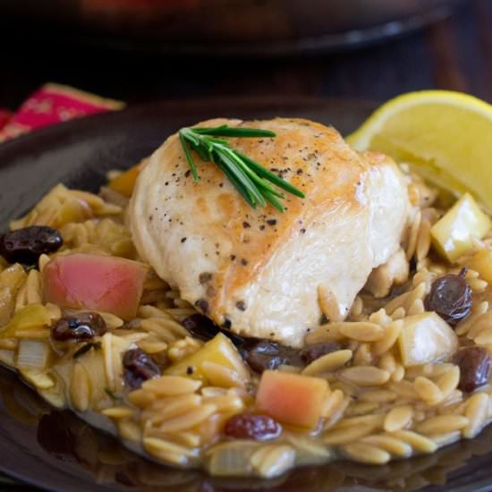 One-Skillet Chicken and Orzo