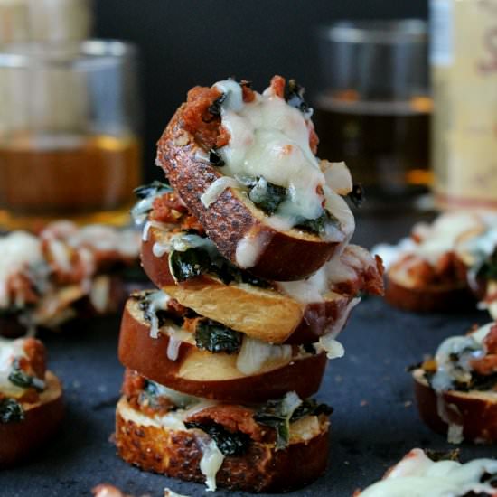 Pretzel Bread Crostini