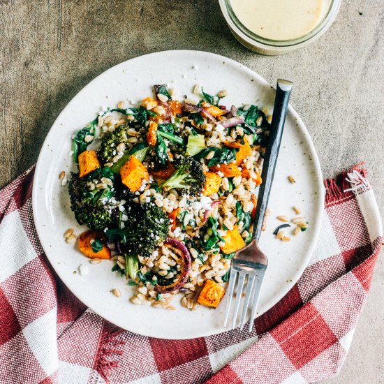 Autumn Vegetable Grain Salad