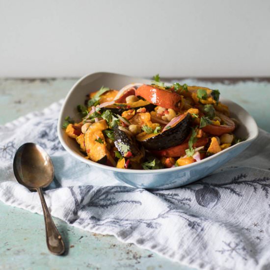 Chile Lime Squash + Chickpea Salad