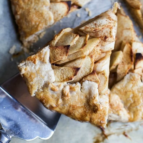 Rustic Cardamom Apple Galette