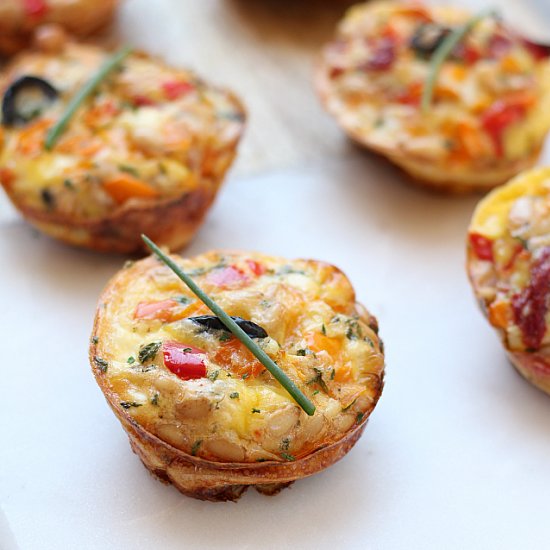 Cheesy Italian Frittata Muffins