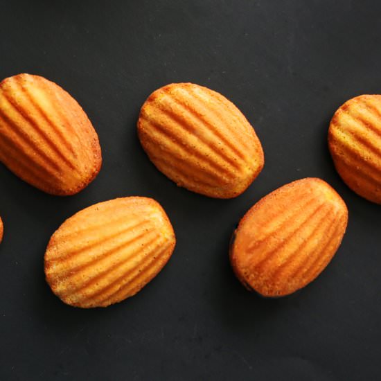 BROWNED BUTTER PUMPKIN MADELEINES