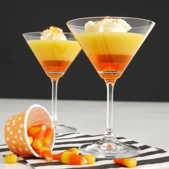 Candy Corn Halloween Cocktail