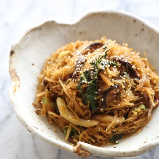 Spaghetti Squash Chow Mein