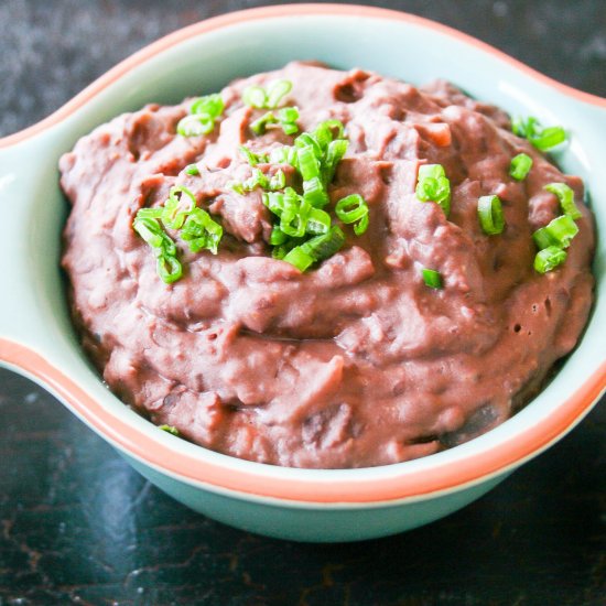 Creamy Refried Black Beans