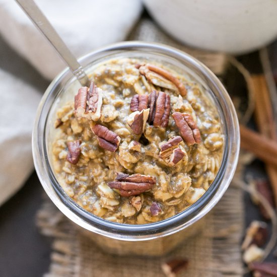 Pumpkin Spice Latte Overnight Oats