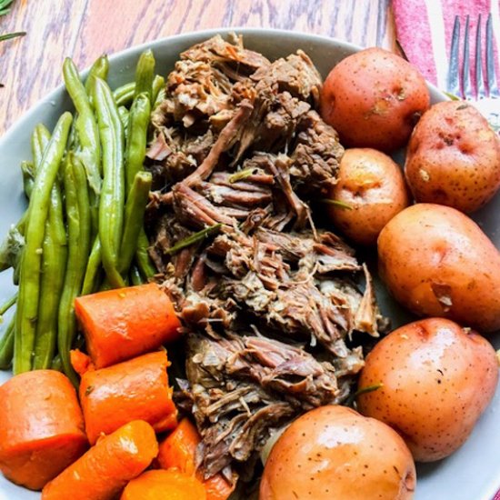 Simple Slow Cooked Pot Roast