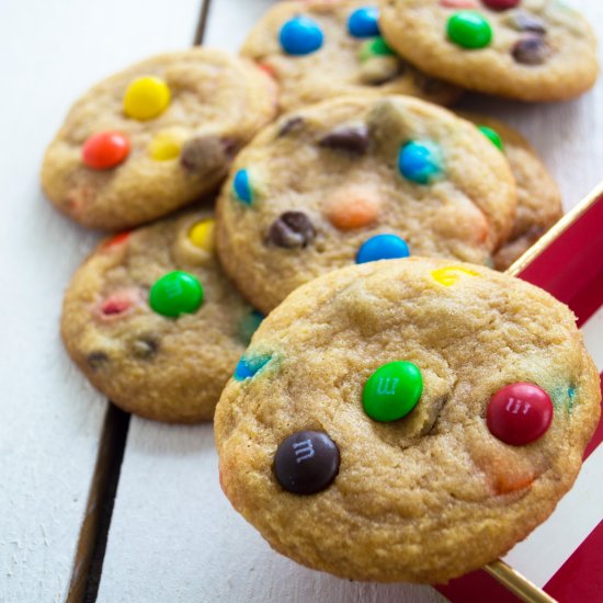 M & M Chocolate Chip Cookies