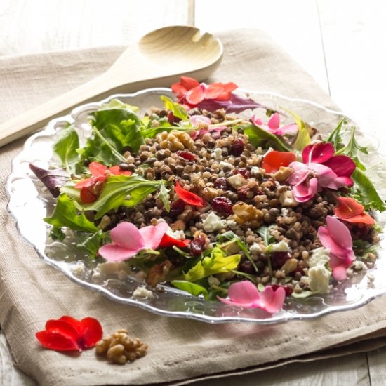 Nutty Barley and Lentils Salad