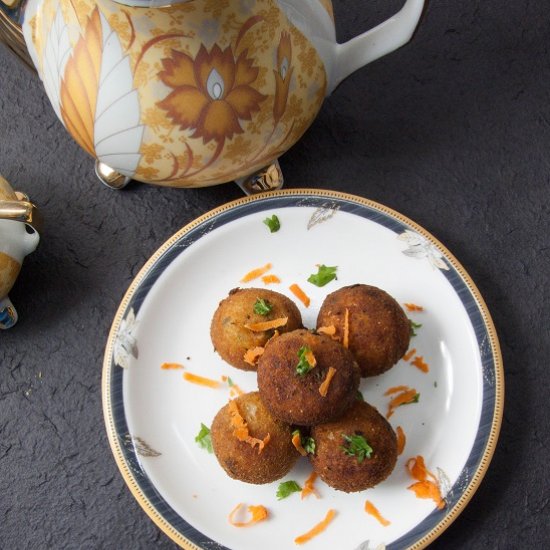 Cheese Stuffed Fried Potato Balls