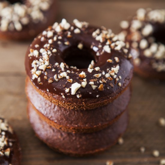 Baked Chocolate Doughnuts