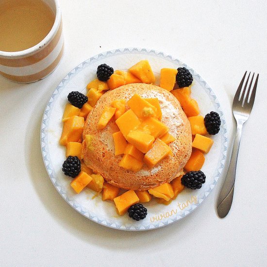 Mango Coconut Turmeric Cake